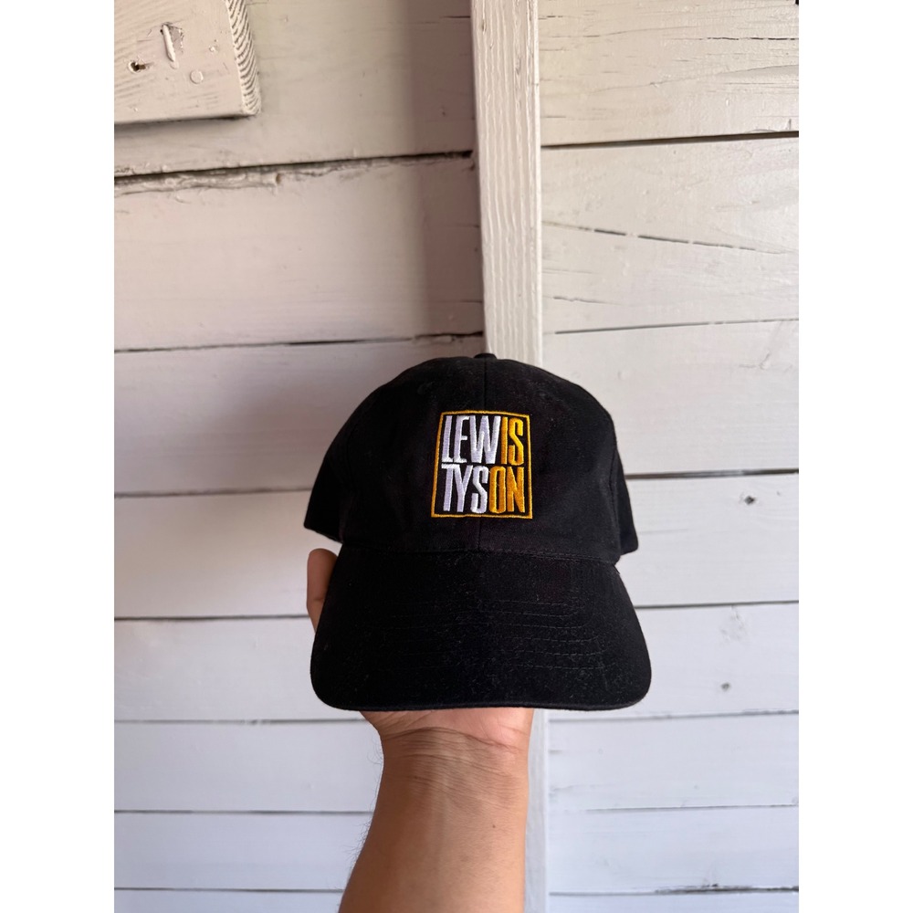 Lennox Lewis vs Mike Tyson Boxing Hat 2002 Live PPV Fight Promo Dad Cap Black